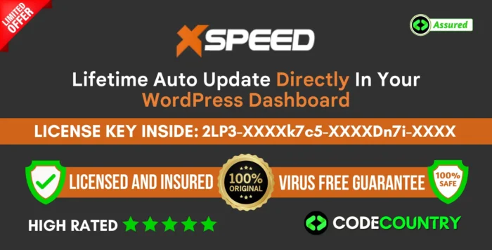 Xspeed Theme With Original License Key for Lifetime Auto Update.