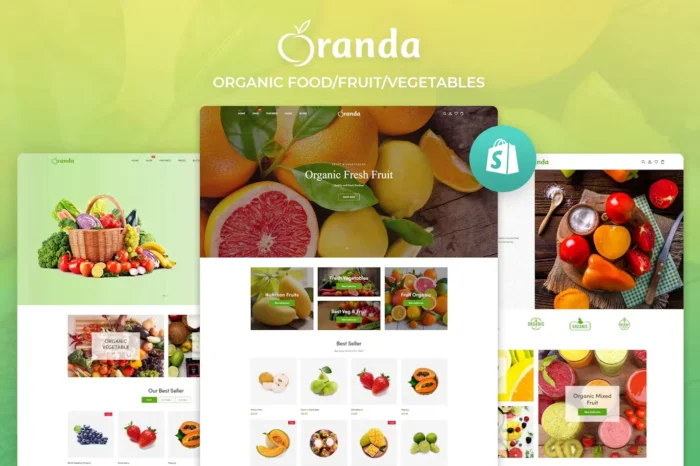 Oranda - Organic Food/Fruit/Vegetables eCommerce