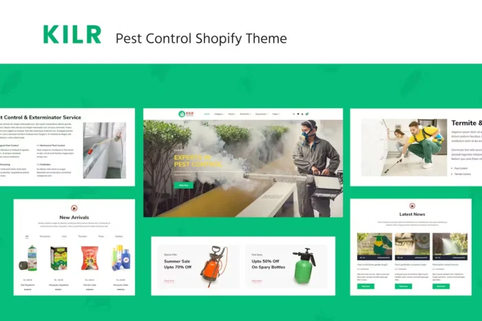 Kilr - Pesticides Store, Services Shopify Theme