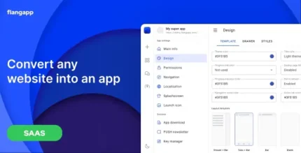 Flangapp - SAAS Online app builder from website With Lifetime Update.