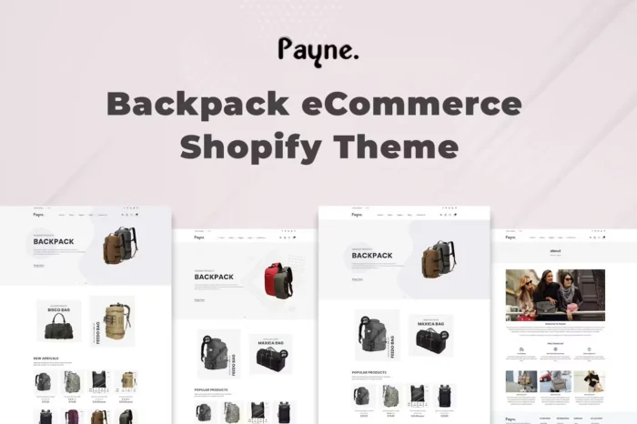 Payne - Backpack eCommerce Shopify Theme