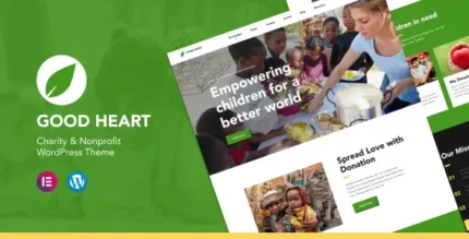 GoodHeart - Charity & Nonprofit Elementor WordPress Theme With Lifetime Update.