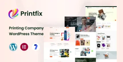 Printfix - Printing Services Company WordPress Theme With Lifetime Update.