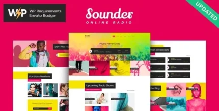 Sounder | Online Internet Radio Station WordPress Theme + RTL