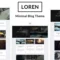 Loren - Personal Minimal WordPress Theme With Lifetime Update.
