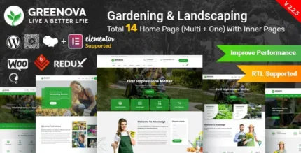 Greenova - Gardening & Landscaping WordPress Theme