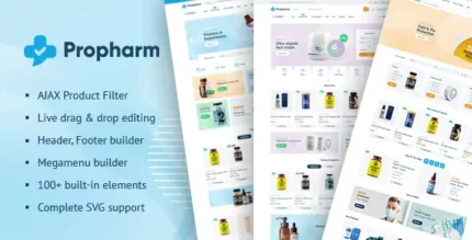 Propharm - Pharmacy & Medical WordPress WooCommerce Theme With Lifetime Update.