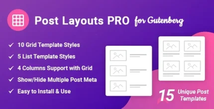 Post Layouts Pro for Gutenberg