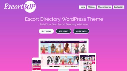 EscortWP v3.0 - Escort Directory Wordpress Theme With Lifetime Update.