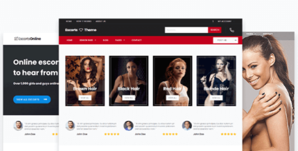 WordPress Escort Theme With Lifetime Update.