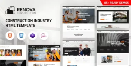 Renova - Construction Industry HTML Template With lifetime Update.